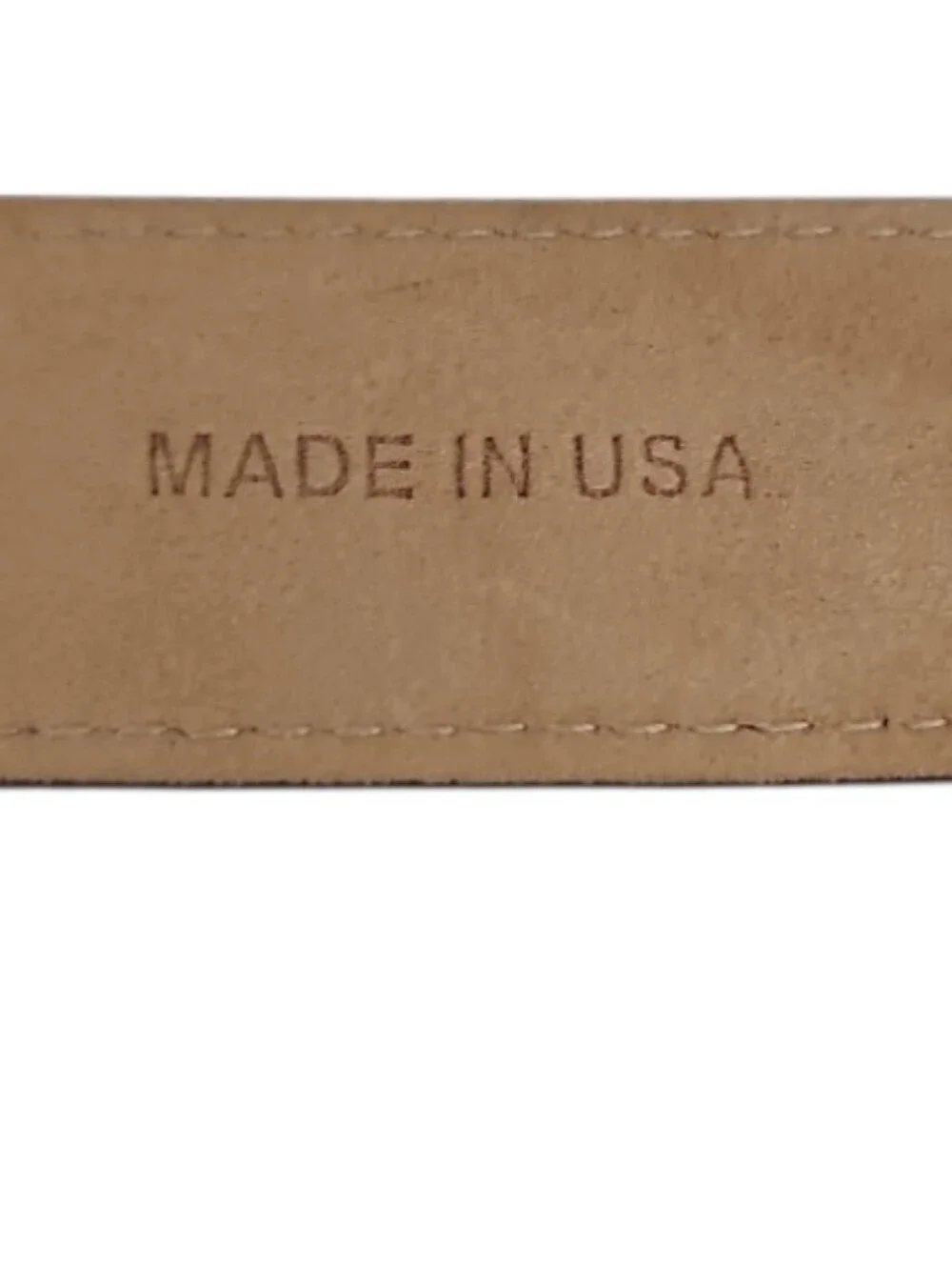 Vintage DKNY Buffalo Calf Leather Belt Women M Brown Made USA Minimalist Classic